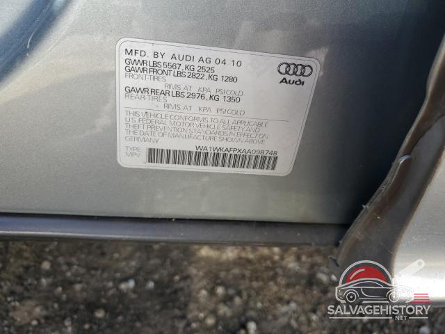 WA1WKAFPXAA098748 2010 AUDI Q5 photo no. 12