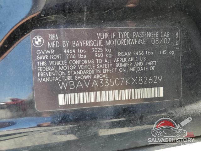 WBAVA33507KX82629 2007 BMW 3 SERIES photo no. 13