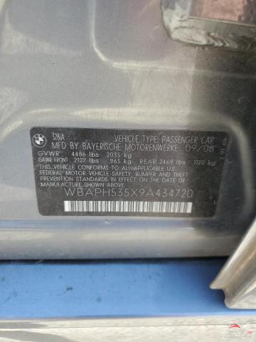 WBAPH535X9A434720 2009 BMW 3 SERIES photo no. 12
