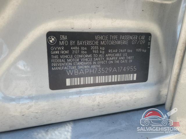 WBAPH73529A174955 2009 BMW 3 SERIES photo no. 12