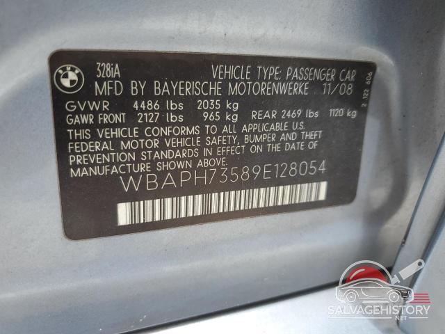 WBAPH73589E128054 2009 BMW 3 SERIES photo no. 12