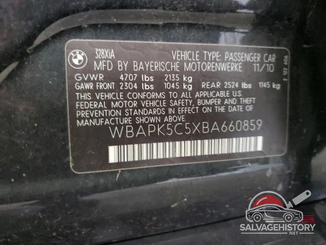 WBAPK5C5XBA660859 2011 BMW 3 SERIES photo no. 12