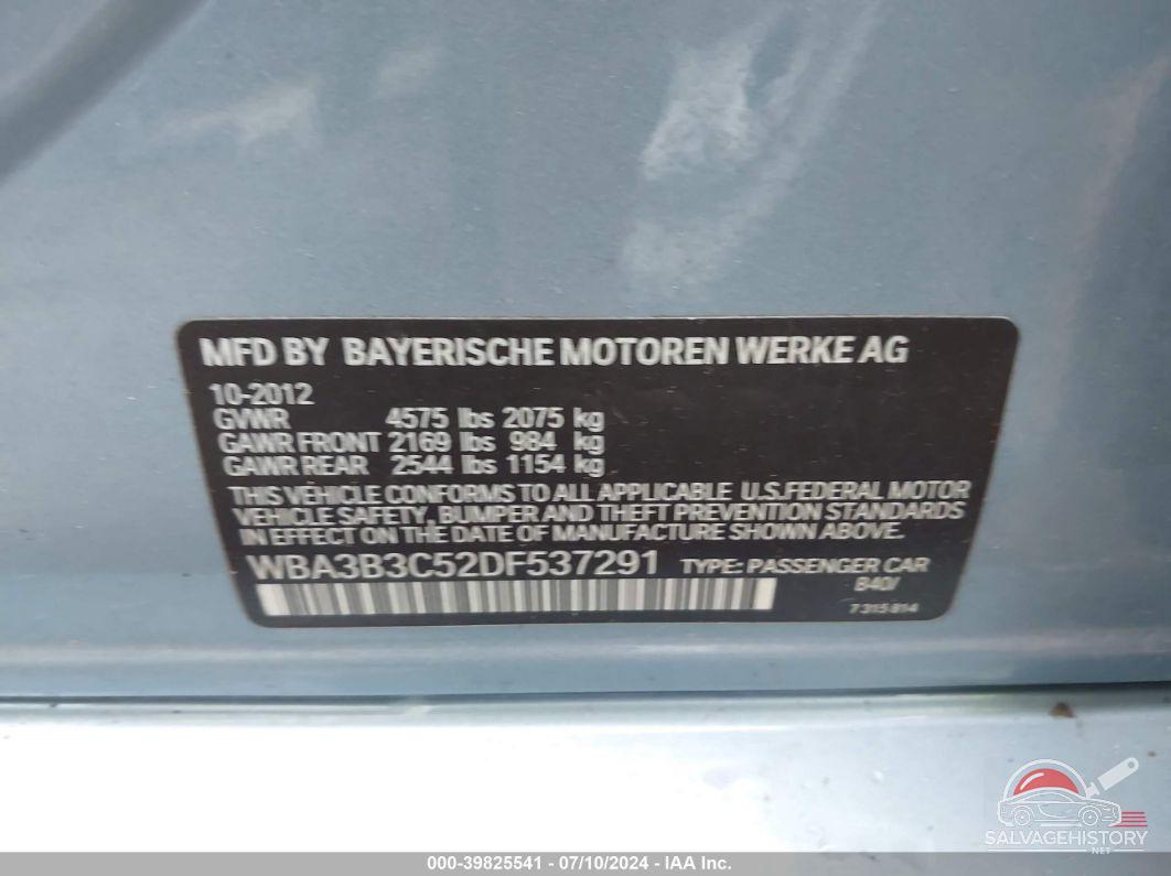 WBA3B3C52DF537291 2013 BMW 328 photo no. 9