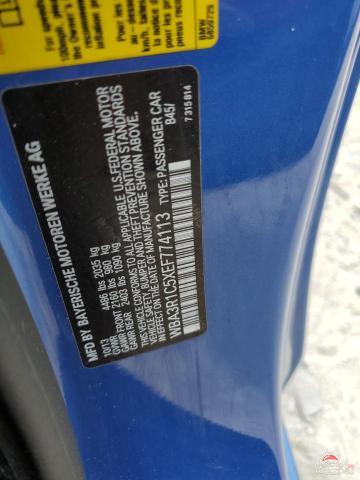 WBA3R1C5XEF774113 2014 BMW 4 SERIES photo no. 12