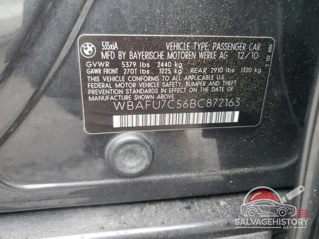 WBAFU7C56BC872163 2011 BMW 5 SERIES photo no. 12