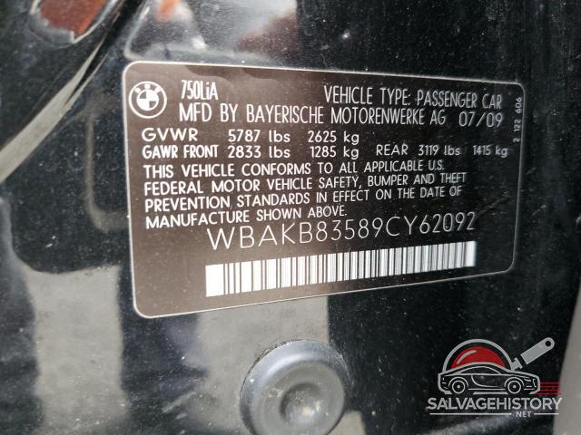 WBAKB83589CY62092 2009 BMW 7 SERIES photo no. 12