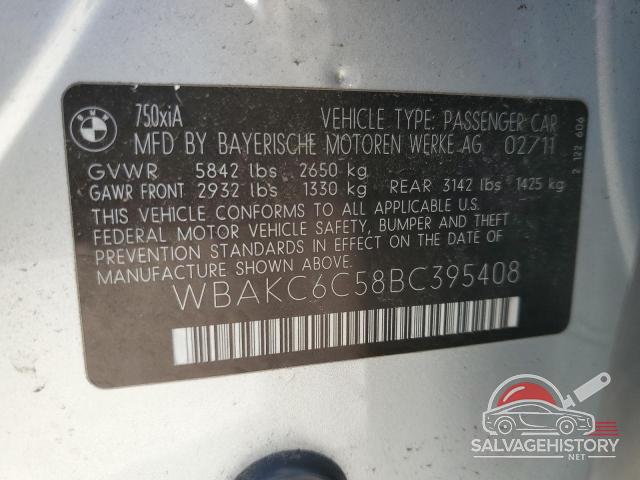 WBAKC6C58BC395408 2011 BMW 7 SERIES photo no. 12