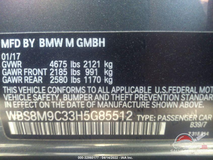 WBS8M9C33H5G85512 2017 BMW M3 photo no. 9
