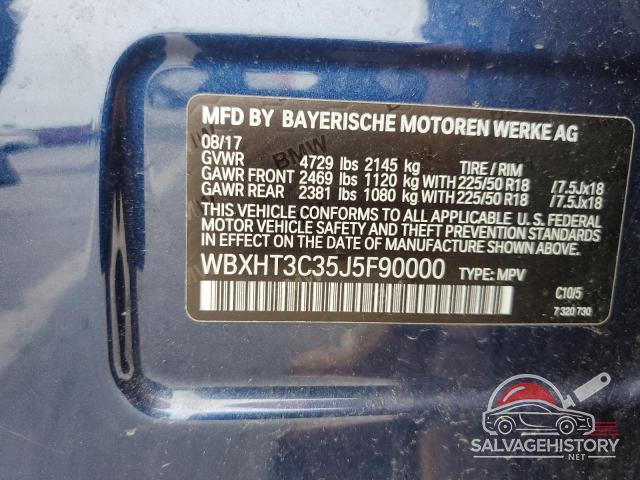 WBXHT3C35J5F90000 2018 BMW X1 photo no. 12