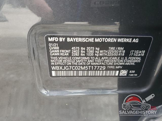 WBXJG7C02M5T17729 2021 BMW X1 photo no. 13