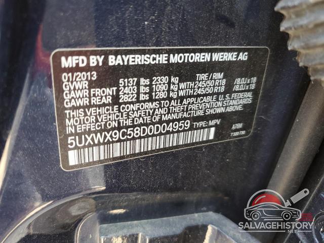 5UXWX9C58D0D04959 2013 BMW X3 photo no. 13
