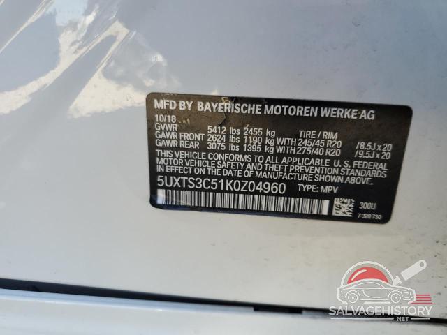 5UXTS3C51K0Z04960 2019 BMW X3 photo no. 13