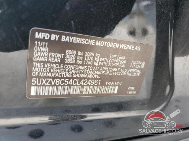 5UXZV8C54CL424961 2012 BMW X5 photo no. 13