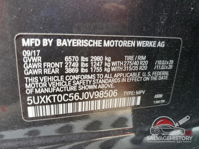 5UXKT0C56J0V98506 2018 BMW X5 photo no. 13