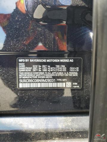 5UXCR6C08N9M28031 2022 BMW X5 photo no. 13