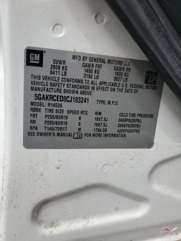 5GAKRCED8CJ183241 2012 BUICK ENCLAVE photo no. 13