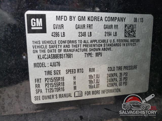 KL4CJASB8EB517681 2014 BUICK ENCORE photo no. 13