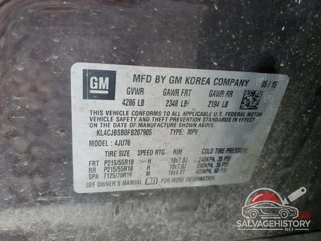 KL4CJBSB0FB207905 2015 BUICK ENCORE photo no. 13
