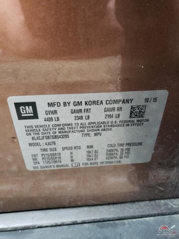 KL4CJFSB7GB543205 2016 BUICK ENCORE photo no. 13