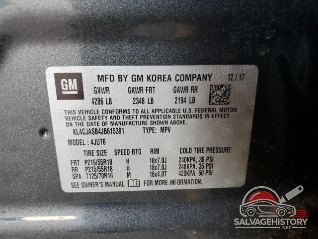 KL4CJASB4JB615391 2018 BUICK ENCORE photo no. 12
