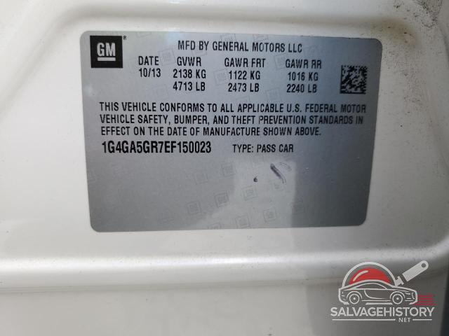 1G4GA5GR7EF150023 2014 BUICK LACROSSE photo no. 13