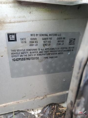 1G4ZP5SS7HU159158 2017 BUICK LACROSSE photo no. 12