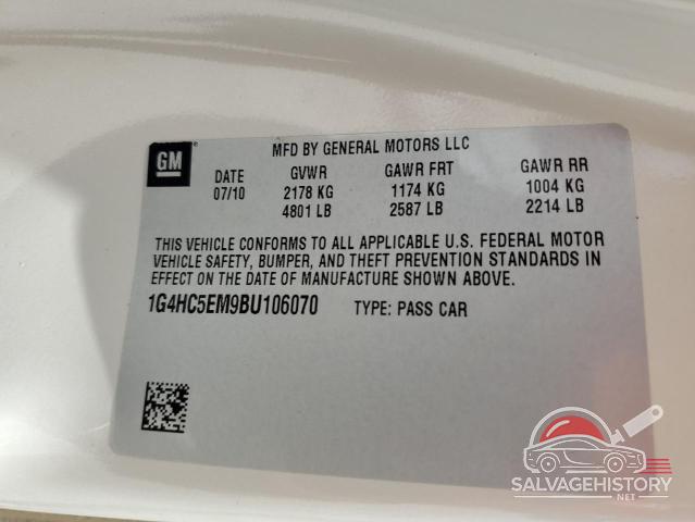 1G4HC5EM9BU106070 2011 BUICK LUCERNE photo no. 13
