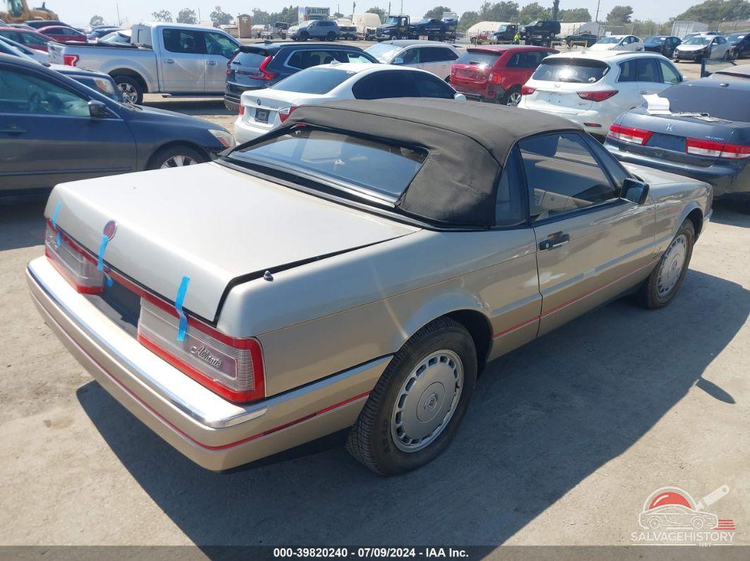 1G6VS3389LU125291 1990 CADILLAC ALLANTE photo no. 4