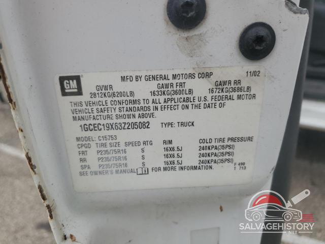 1GCEC19X63Z205082 2003 CHEVROLET ALL Models photo no. 12