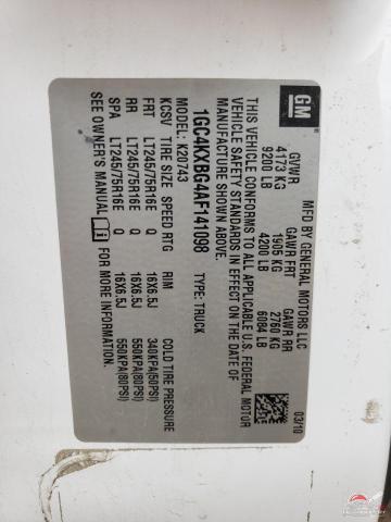 1GC4KXBG4AF141098 2010 CHEVROLET ALL Models photo no. 12