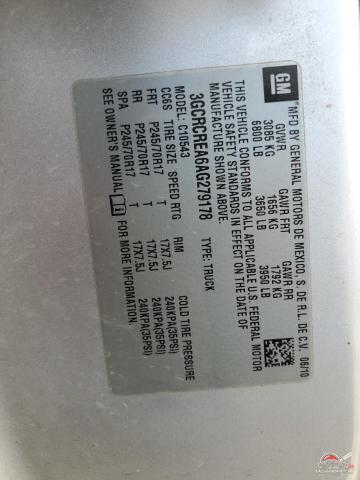3GCRCREA6AG279178 2010 CHEVROLET ALL Models photo no. 12