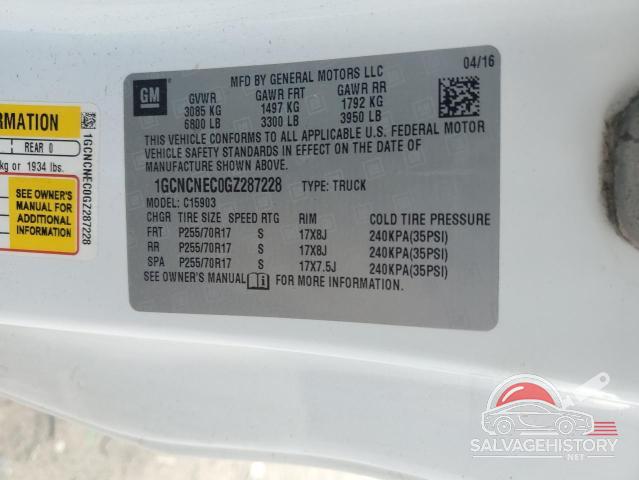 1GCNCNEC0GZ287228 2016 CHEVROLET ALL Models photo no. 12