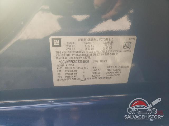 1GCVKREC6GZ232650 2016 CHEVROLET ALL Models photo no. 12