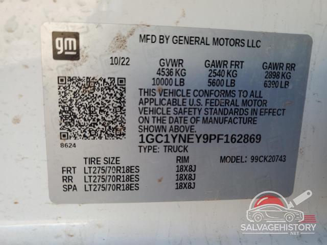 1GC1YNEY9PF162869 2023 CHEVROLET ALL Models photo no. 12