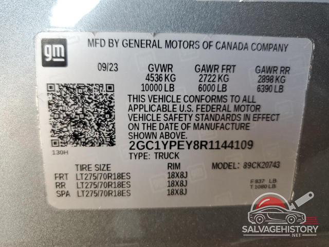 2GC1YPEY8R1144109 2024 CHEVROLET ALL Models photo no. 12