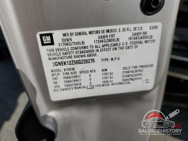 3GNEK12Z56G238276 2006 CHEVROLET AVALANCHE photo no. 12