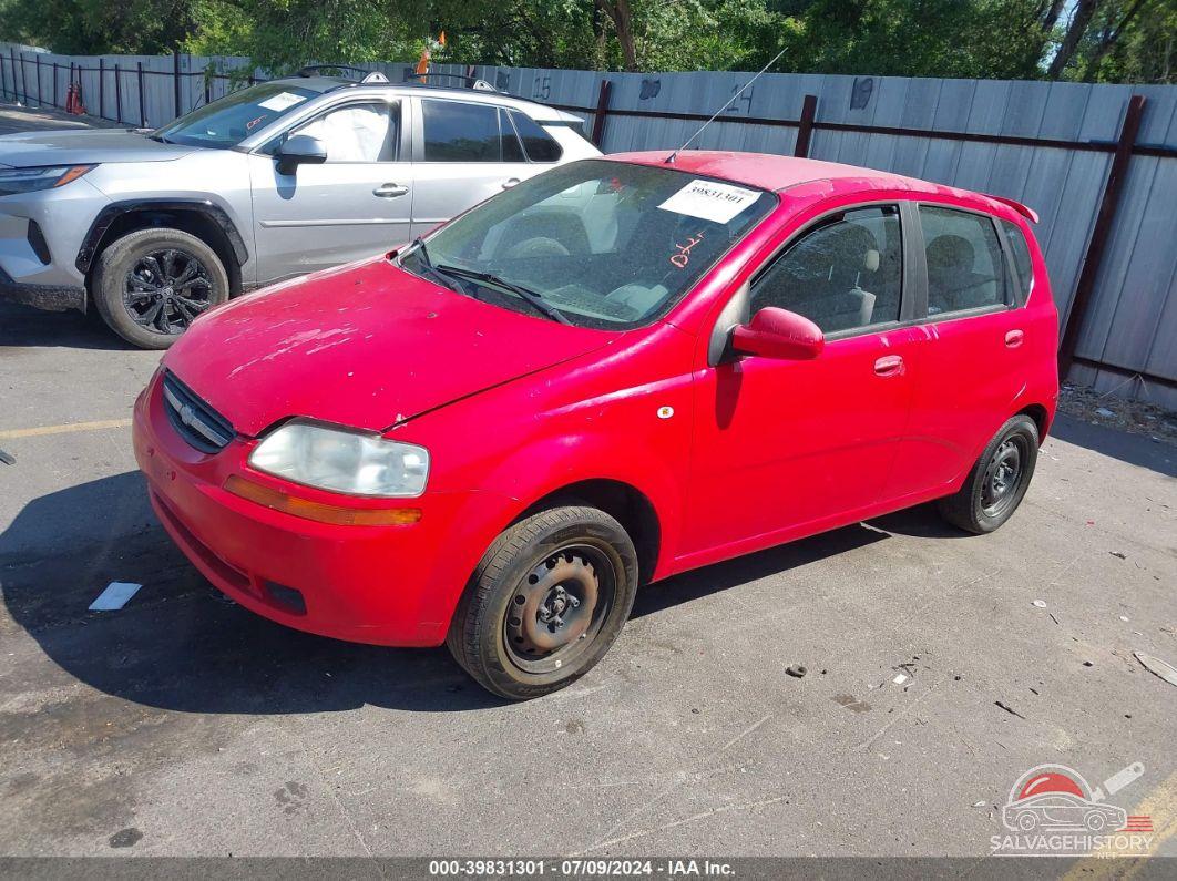 KL1TD62625B370178 2005 CHEVROLET AVEO photo no. 2