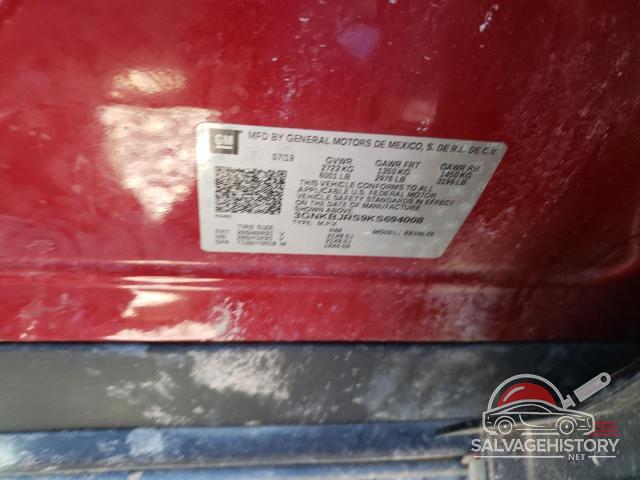 3GNKBJRS9KS694008 2019 CHEVROLET BLAZER photo no. 13