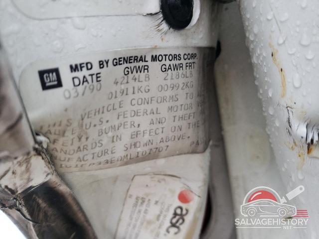 1G1FP33E0ML107707 1991 CHEVROLET CAMARO photo no. 12