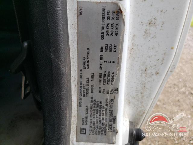 1GCKTBD96A8144725 2010 CHEVROLET COLORADO photo no. 12