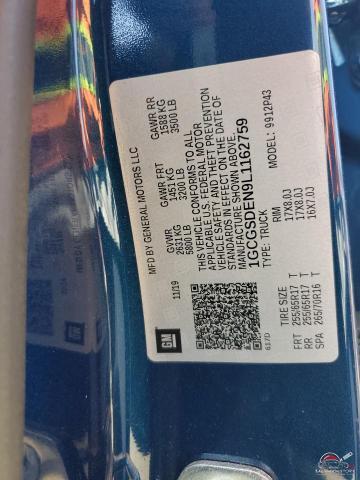 1GCGSDEN9L1162759 2020 CHEVROLET COLORADO photo no. 12