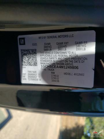 1GCHSCEA4M1249806 2021 CHEVROLET COLORADO photo no. 13