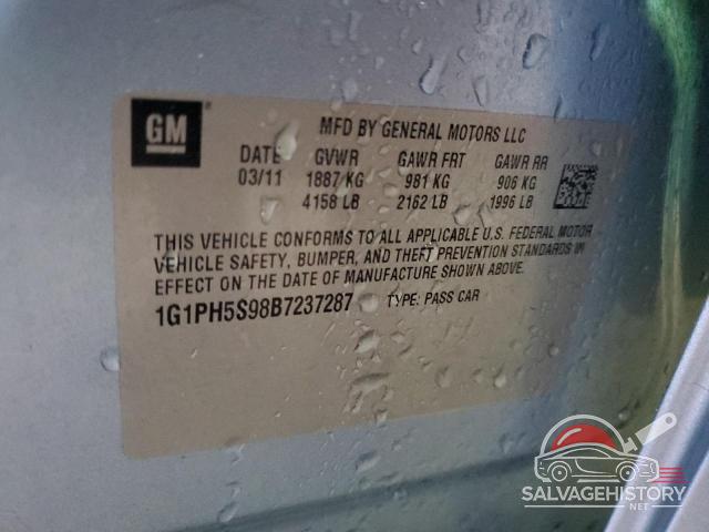 1G1PH5S98B7237287 2011 CHEVROLET CRUZE photo no. 12