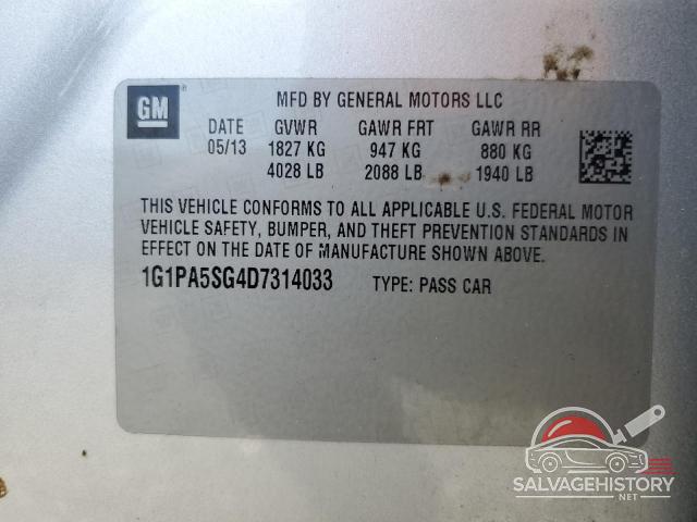 1G1PA5SG4D7314033 2013 CHEVROLET CRUZE photo no. 12