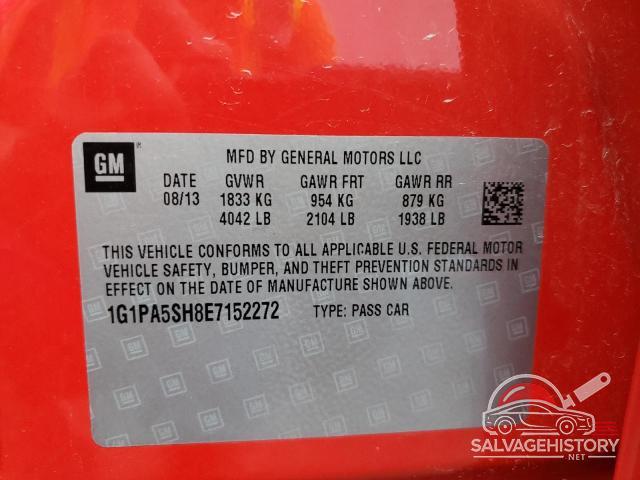 1G1PA5SH8E7152272 2014 CHEVROLET CRUZE photo no. 12