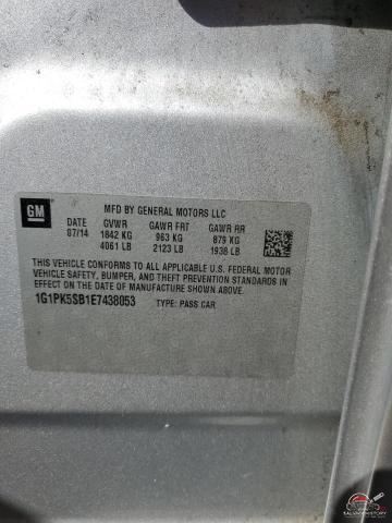 1G1PK5SB1E7438053 2014 CHEVROLET CRUZE photo no. 12