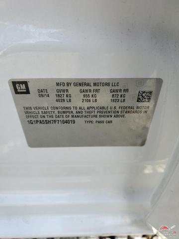 1G1PA5SH7F7104019 2015 CHEVROLET CRUZE photo no. 12