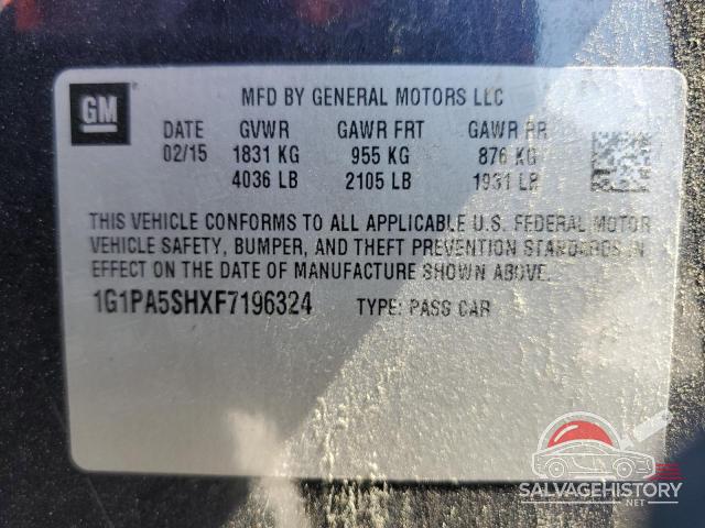 1G1PA5SHXF7196324 2015 CHEVROLET CRUZE photo no. 13