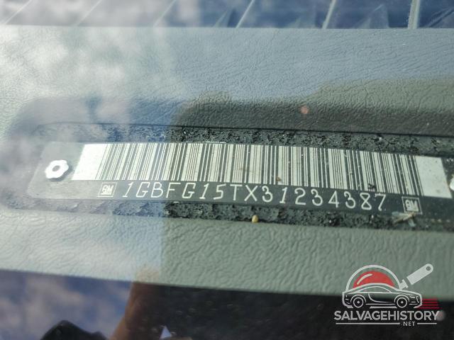 1GBFG15TX31234387 2003 CHEVROLET EXPRESS photo no. 13