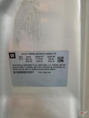 2G1WG5EK3B1229317 2011 CHEVROLET IMPALA photo no. 12